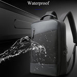 Bopai 851-009911 Borsa a tracolla doppia impermeabile antifurto da lavoro di grande capacità, con porta di ricarica USB, dimensioni: 30,5x13x45 cm, 851-009911