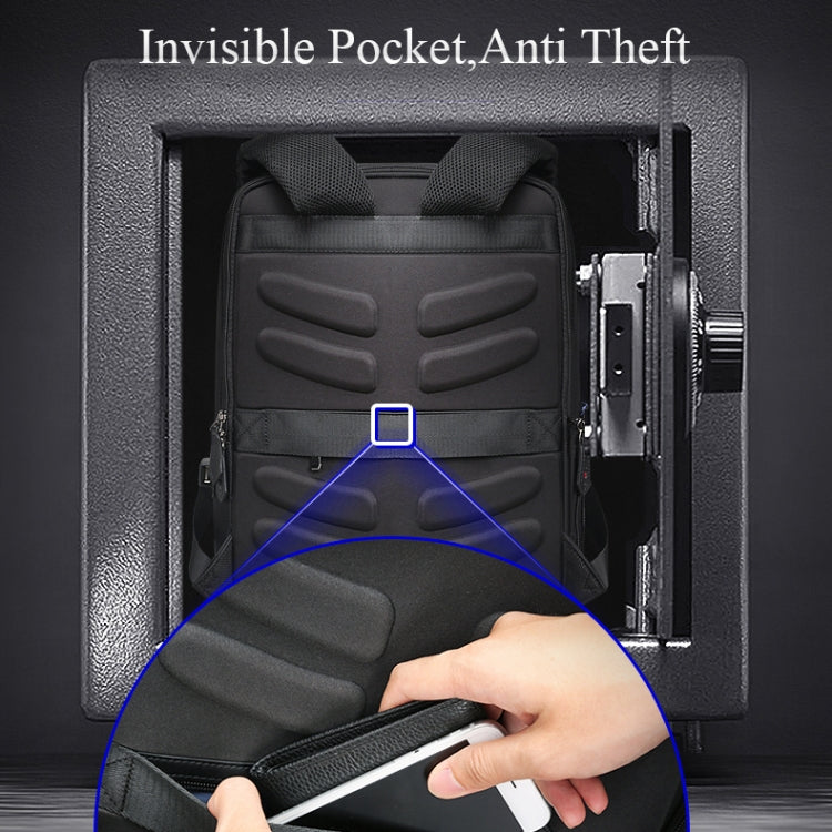 Bopai 851-009911 Borsa a tracolla doppia impermeabile antifurto da lavoro di grande capacità, con porta di ricarica USB, dimensioni: 30,5x13x45 cm, 851-009911
