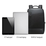 Bopai 851-009911 Borsa a tracolla doppia impermeabile antifurto da lavoro di grande capacità, con porta di ricarica USB, dimensioni: 30,5x13x45 cm, 851-009911