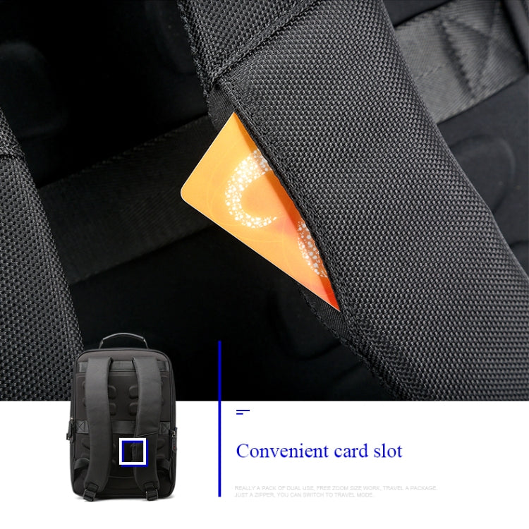 Bopai 851-009911 Borsa a tracolla doppia impermeabile antifurto da lavoro di grande capacità, con porta di ricarica USB, dimensioni: 30,5x13x45 cm, 851-009911