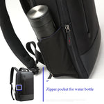 Bopai 851-009911 Borsa a tracolla doppia impermeabile antifurto da lavoro di grande capacità, con porta di ricarica USB, dimensioni: 30,5x13x45 cm, 851-009911