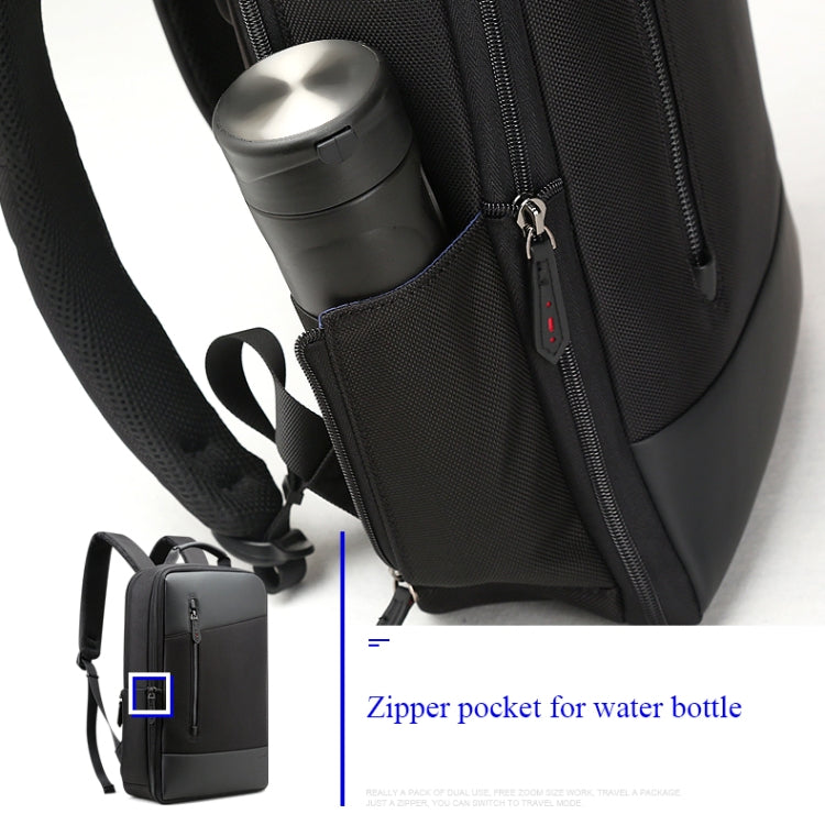 Bopai 851-009911 Borsa a tracolla doppia impermeabile antifurto da lavoro di grande capacità, con porta di ricarica USB, dimensioni: 30,5x13x45 cm, 851-009911