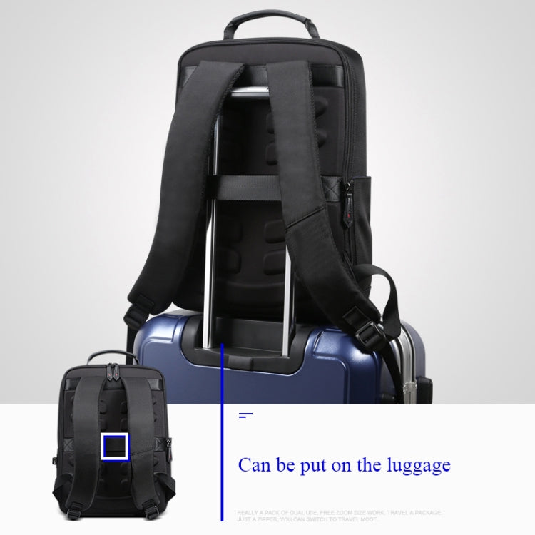 Bopai 851-009911 Borsa a tracolla doppia impermeabile antifurto da lavoro di grande capacità, con porta di ricarica USB, dimensioni: 30,5x13x45 cm, 851-009911