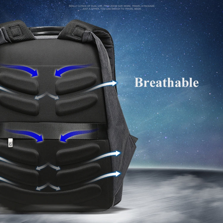 Bopai 851-010128 Borsa a tracolla doppia impermeabile antifurto da lavoro di grande capacità, con porta di ricarica USB, dimensioni: 34x19x43 cm, 851-010128