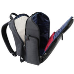 Bopai 851-010128 Borsa a tracolla doppia impermeabile antifurto da lavoro di grande capacità, con porta di ricarica USB, dimensioni: 34x19x43 cm, 851-010128