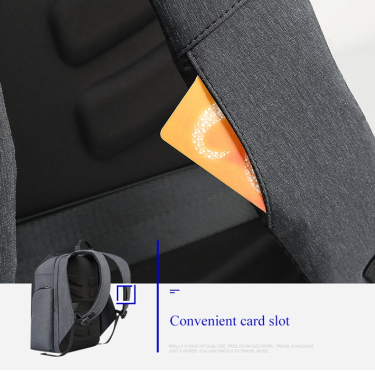Bopai 851-010128 Borsa a tracolla doppia impermeabile antifurto da lavoro di grande capacità, con porta di ricarica USB, dimensioni: 34x19x43 cm, 851-010128