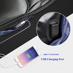 Bopai 851-010128 Borsa a tracolla doppia impermeabile antifurto da lavoro di grande capacità, con porta di ricarica USB, dimensioni: 34x19x43 cm, 851-010128