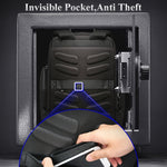Bopai 851-014211 Borsa a tracolla doppia di grande capacità impermeabile antifurto a tre strati, con porta di ricarica USB, dimensioni: 35,5x24x45 cm, 851-014211