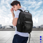 Bopai 851-014211 Borsa a tracolla doppia di grande capacità impermeabile antifurto a tre strati, con porta di ricarica USB, dimensioni: 35,5x24x45 cm, 851-014211