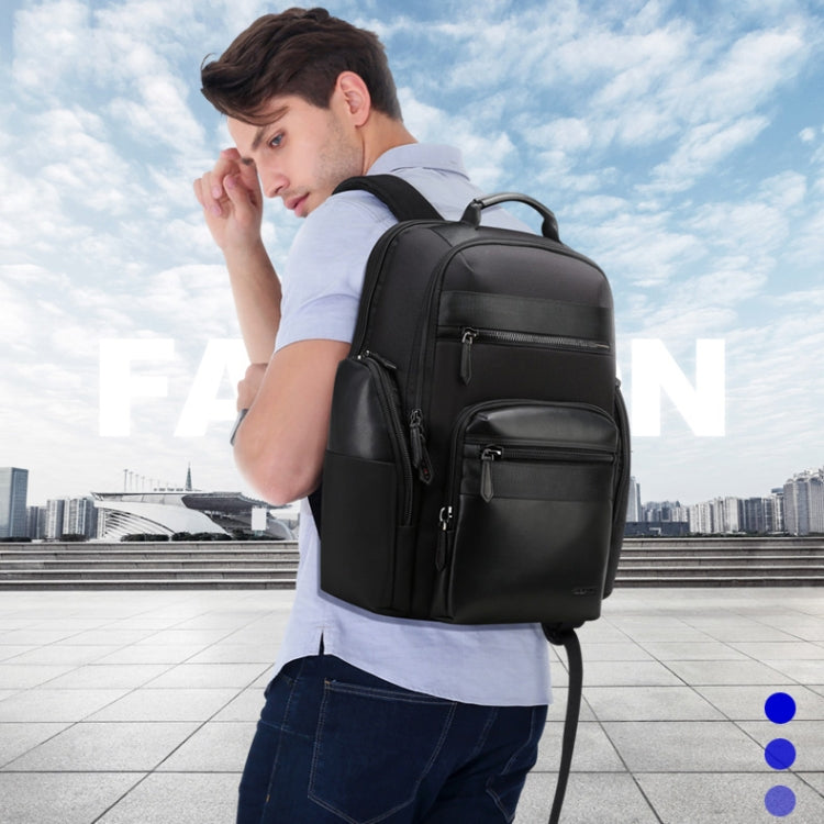 Bopai 851-014211 Borsa a tracolla doppia di grande capacità impermeabile antifurto a tre strati, con porta di ricarica USB, dimensioni: 35,5x24x45 cm, 851-014211