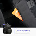 Bopai 851-014211 Borsa a tracolla doppia di grande capacità impermeabile antifurto a tre strati, con porta di ricarica USB, dimensioni: 35,5x24x45 cm, 851-014211