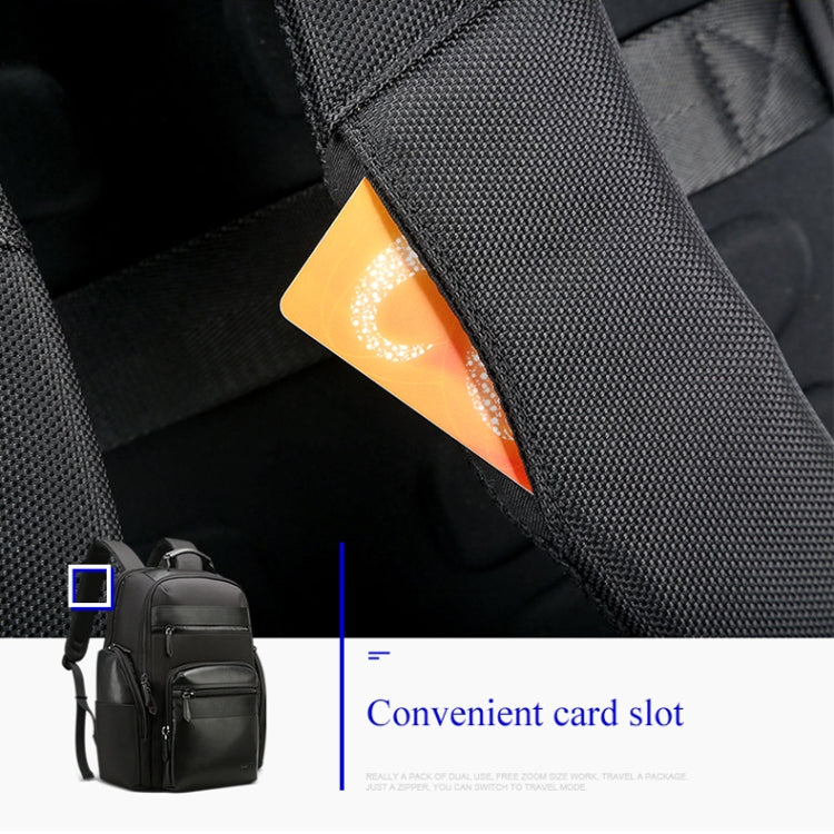 Bopai 851-014211 Borsa a tracolla doppia di grande capacità impermeabile antifurto a tre strati, con porta di ricarica USB, dimensioni: 35,5x24x45 cm, 851-014211