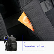 Bopai 851-014211 Borsa a tracolla doppia di grande capacità impermeabile antifurto a tre strati, con porta di ricarica USB, dimensioni: 35,5x24x45 cm, 851-014211