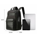 Bopai 851-014211 Borsa a tracolla doppia di grande capacità impermeabile antifurto a tre strati, con porta di ricarica USB, dimensioni: 35,5x24x45 cm, 851-014211