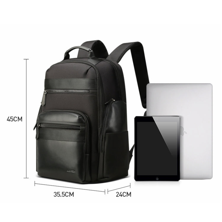 Bopai 851-014211 Borsa a tracolla doppia di grande capacità impermeabile antifurto a tre strati, con porta di ricarica USB, dimensioni: 35,5x24x45 cm, 851-014211