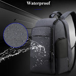 Bopai 851-014518 Borsa a tracolla doppia da lavoro impermeabile a tre strati di grande capacità, con porta di ricarica USB, dimensioni: 37x21x47,5 cm, 851-014518