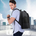 Bopai 851-014518 Borsa a tracolla doppia da lavoro impermeabile a tre strati di grande capacità, con porta di ricarica USB, dimensioni: 37x21x47,5 cm, 851-014518