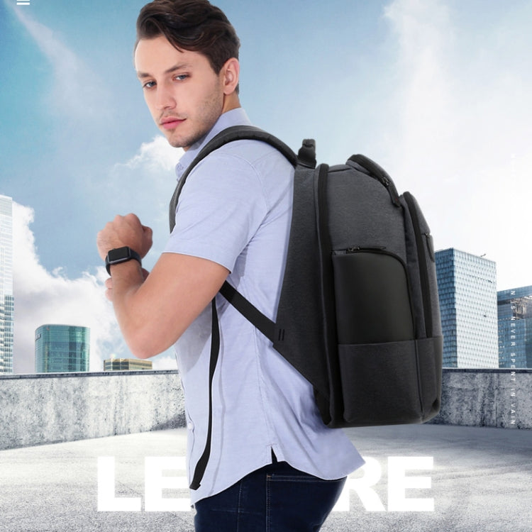 Bopai 851-014518 Borsa a tracolla doppia da lavoro impermeabile a tre strati di grande capacità, con porta di ricarica USB, dimensioni: 37x21x47,5 cm, 851-014518