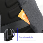 Bopai 851-014518 Borsa a tracolla doppia da lavoro impermeabile a tre strati di grande capacità, con porta di ricarica USB, dimensioni: 37x21x47,5 cm, 851-014518