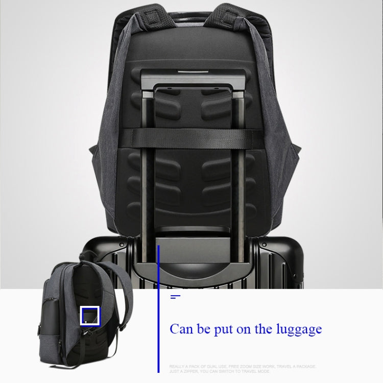 Bopai 851-014518 Borsa a tracolla doppia da lavoro impermeabile a tre strati di grande capacità, con porta di ricarica USB, dimensioni: 37x21x47,5 cm, 851-014518