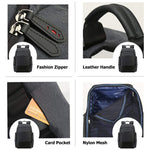 Bopai 851-014518 Borsa a tracolla doppia da lavoro impermeabile a tre strati di grande capacità, con porta di ricarica USB, dimensioni: 37x21x47,5 cm, 851-014518