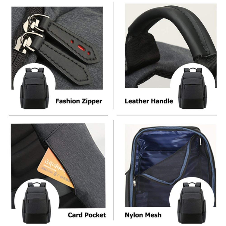 Bopai 851-014518 Borsa a tracolla doppia da lavoro impermeabile a tre strati di grande capacità, con porta di ricarica USB, dimensioni: 37x21x47,5 cm, 851-014518