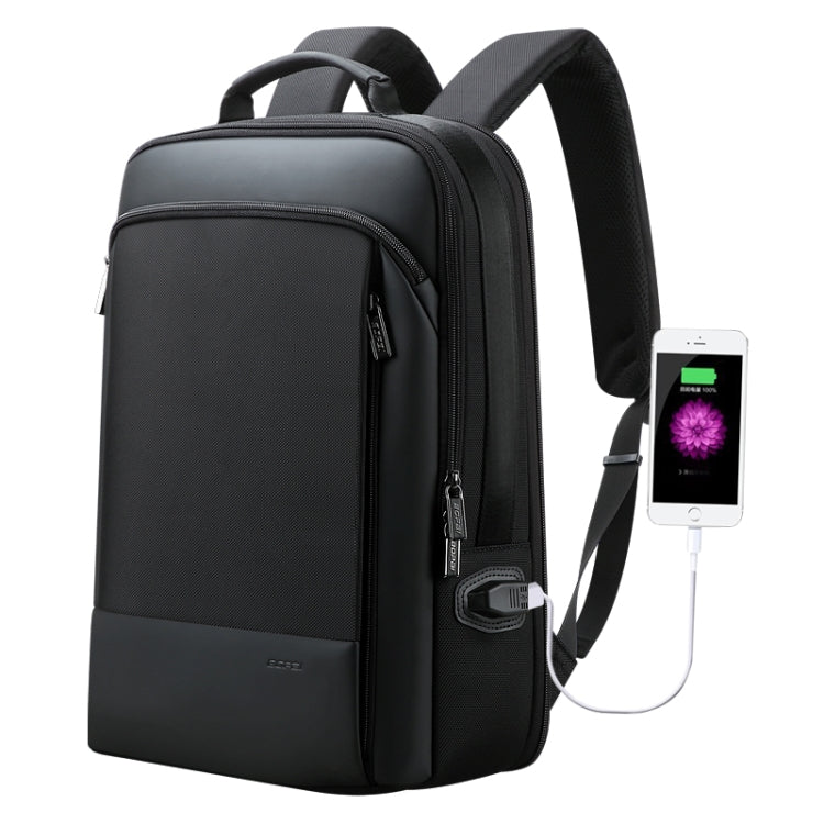 Bopai 61-07311 Borsa per tablet portatile antifurto impermeabile di grande capacità per 15,6 pollici e inferiori, porta di ricarica USB esterna, 61-07311