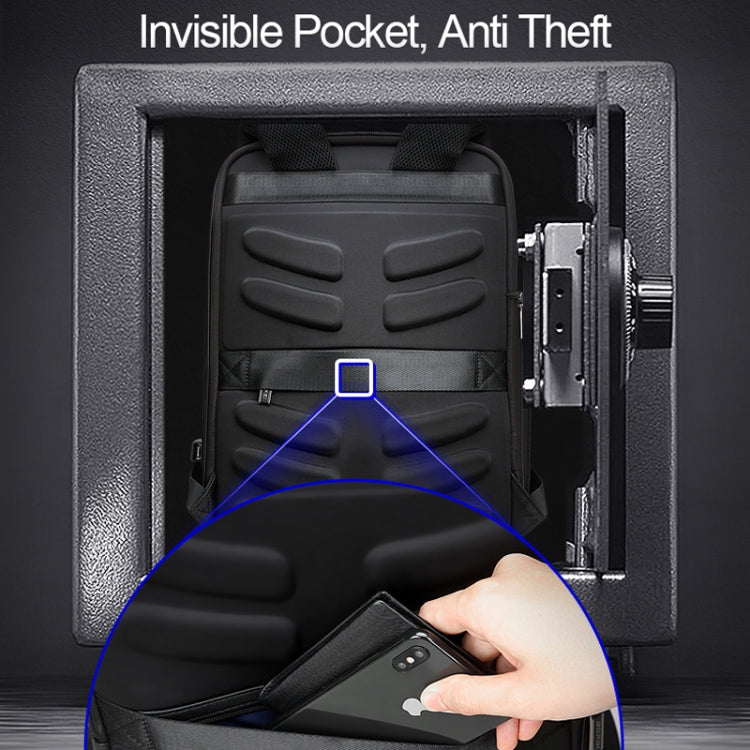 Bopai 61-07311 Borsa per tablet portatile antifurto impermeabile di grande capacità per 15,6 pollici e inferiori, porta di ricarica USB esterna, 61-07311