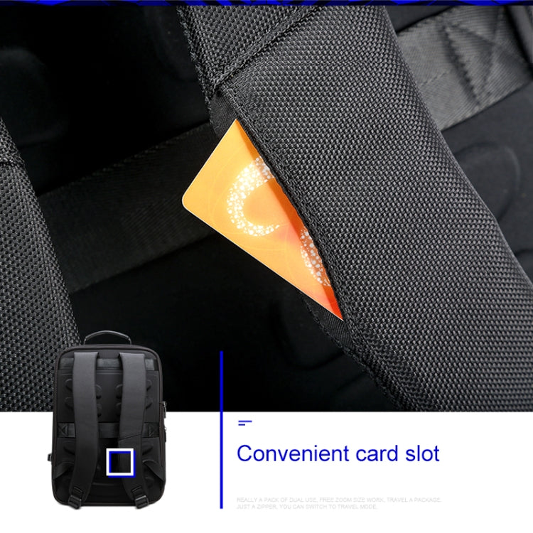 Bopai 61-07311 Borsa per tablet portatile antifurto impermeabile di grande capacità per 15,6 pollici e inferiori, porta di ricarica USB esterna, 61-07311