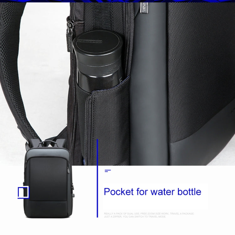 Bopai 61-07311 Borsa per tablet portatile antifurto impermeabile di grande capacità per 15,6 pollici e inferiori, porta di ricarica USB esterna, 61-07311