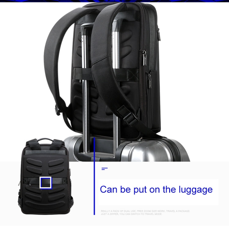 Bopai 61-07311 Borsa per tablet portatile antifurto impermeabile di grande capacità per 15,6 pollici e inferiori, porta di ricarica USB esterna, 61-07311