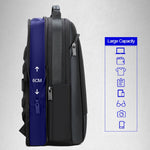 Bopai 61-07311 Borsa per tablet portatile antifurto impermeabile di grande capacità per 15,6 pollici e inferiori, porta di ricarica USB esterna, 61-07311