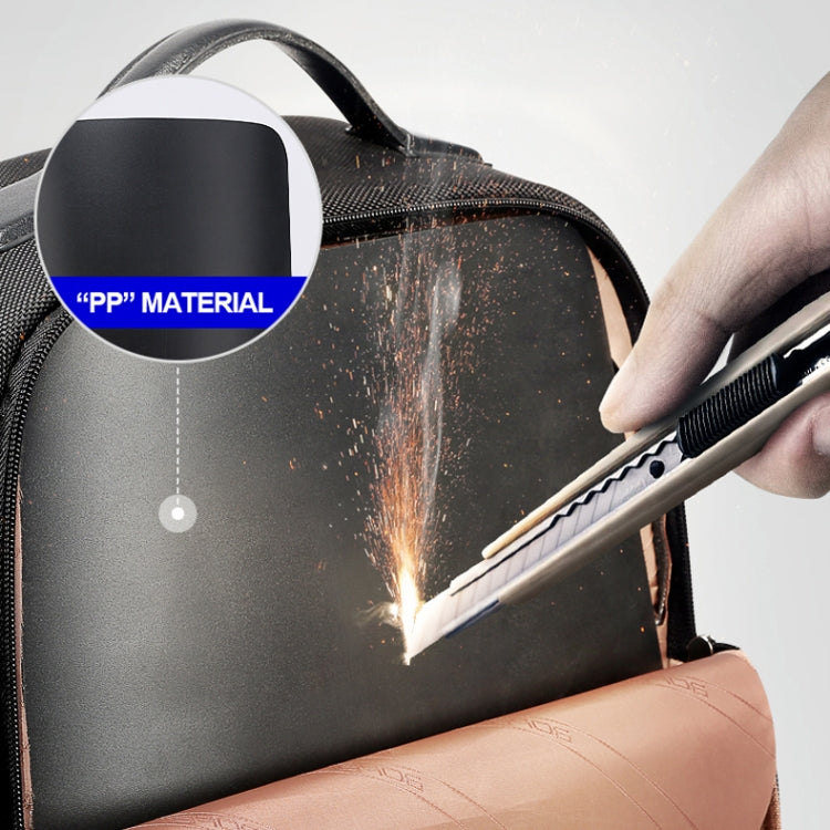 Bopai 751-006431 Borsa a tracolla doppia antifurto impermeabile da lavoro di grande capacità, con porta di ricarica USB, dimensioni: 27x16,5x40 cm, 751-006431