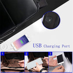Bopai 751-006431 Borsa a tracolla doppia antifurto impermeabile da lavoro di grande capacità, con porta di ricarica USB, dimensioni: 27x16,5x40 cm, 751-006431