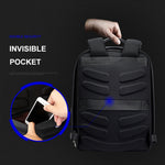 Bopai 751-006431 Borsa a tracolla doppia antifurto impermeabile da lavoro di grande capacità, con porta di ricarica USB, dimensioni: 27x16,5x40 cm, 751-006431