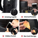 Bopai 751-006431 Borsa a tracolla doppia antifurto impermeabile da lavoro di grande capacità, con porta di ricarica USB, dimensioni: 27x16,5x40 cm, 751-006431