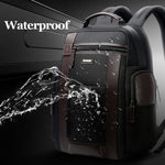 Bopai 851-008821 Borsa a tracolla doppia antifurto impermeabile traspirante per esterni di grande capacità, con porta di ricarica USB, dimensioni: 36x17x41,5 cm, 851-008821