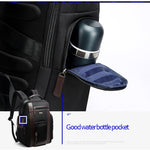 Bopai 851-008821 Borsa a tracolla doppia antifurto impermeabile traspirante per esterni di grande capacità, con porta di ricarica USB, dimensioni: 36x17x41,5 cm, 851-008821