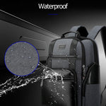 Bopai 851-014318 Moda Outdoor Traspirante Impermeabile Antifurto Borsa a tracolla doppia di grande capacità a tre strati, con porta di ricarica USB, Dimensioni: 31x17x44 cm, 851-014318