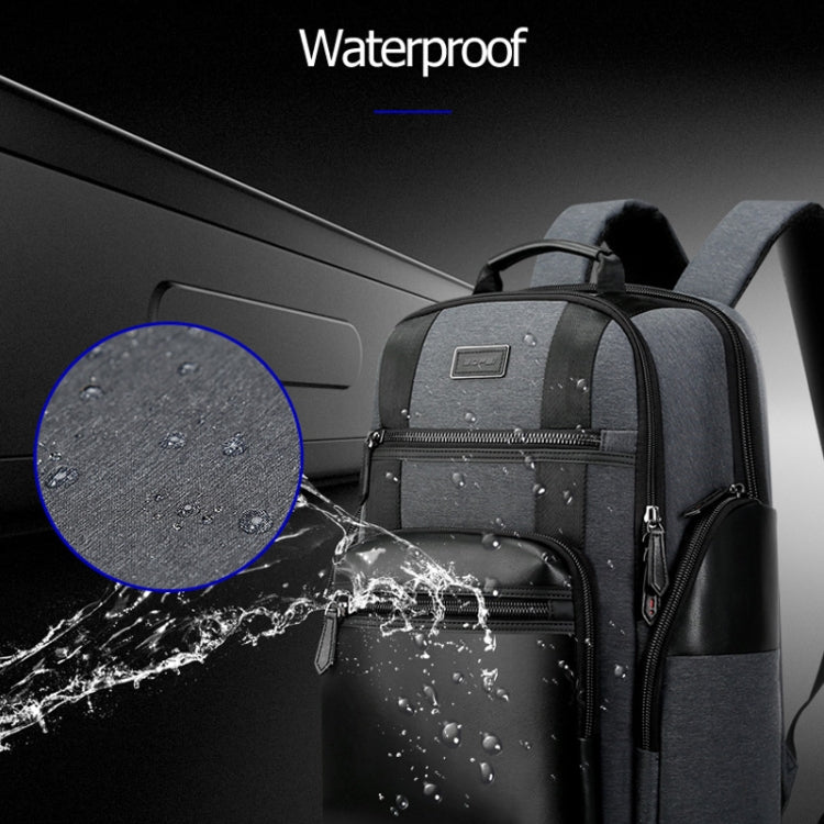 Bopai 851-014318 Moda Outdoor Traspirante Impermeabile Antifurto Borsa a tracolla doppia di grande capacità a tre strati, con porta di ricarica USB, Dimensioni: 31x17x44 cm, 851-014318
