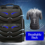 Bopai 851-014318 Moda Outdoor Traspirante Impermeabile Antifurto Borsa a tracolla doppia di grande capacità a tre strati, con porta di ricarica USB, Dimensioni: 31x17x44 cm, 851-014318