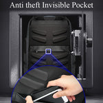 Bopai 851-014318 Moda Outdoor Traspirante Impermeabile Antifurto Borsa a tracolla doppia di grande capacità a tre strati, con porta di ricarica USB, Dimensioni: 31x17x44 cm, 851-014318