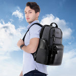 Bopai 851-014318 Moda Outdoor Traspirante Impermeabile Antifurto Borsa a tracolla doppia di grande capacità a tre strati, con porta di ricarica USB, Dimensioni: 31x17x44 cm, 851-014318
