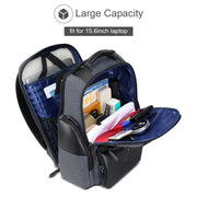 Bopai 851-014318 Moda Outdoor Traspirante Impermeabile Antifurto Borsa a tracolla doppia di grande capacità a tre strati, con porta di ricarica USB, Dimensioni: 31x17x44 cm, 851-014318