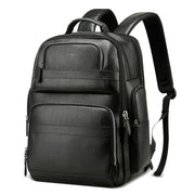 Bopai 851-01981A Zaino da uomo antifurto da viaggio business in pelle primo fiore, dimensioni: 35x26x44 cm, 851-01981A