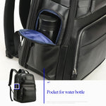 Bopai 851-01981A Zaino da uomo antifurto da viaggio business in pelle primo fiore, dimensioni: 35x26x44 cm, 851-01981A