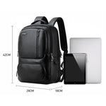 Bopai 851-023911 Zaino da uomo antifurto traspirante Business in pelle primo fiore, dimensioni: 28x18x42 cm, 851-023911