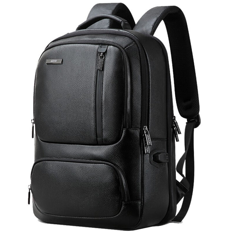 Bopai 851-023911 Zaino da uomo antifurto traspirante Business in pelle primo fiore, dimensioni: 28x18x42 cm, 851-023911