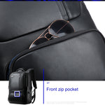 Bopai 851-023911 Zaino da uomo antifurto traspirante Business in pelle primo fiore, dimensioni: 28x18x42 cm, 851-023911