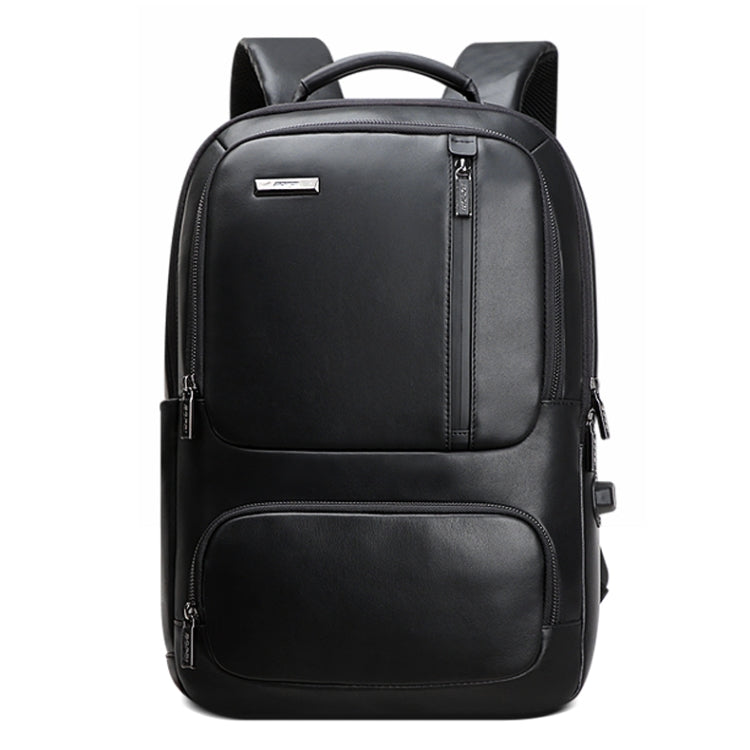 Bopai 851-024011 Zaino da uomo antifurto traspirante Business in pelle primo fiore, dimensioni: 28x18x42 cm, 851-024011